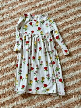 Mini Rodini Floral Long Sleeve Maxi Dress